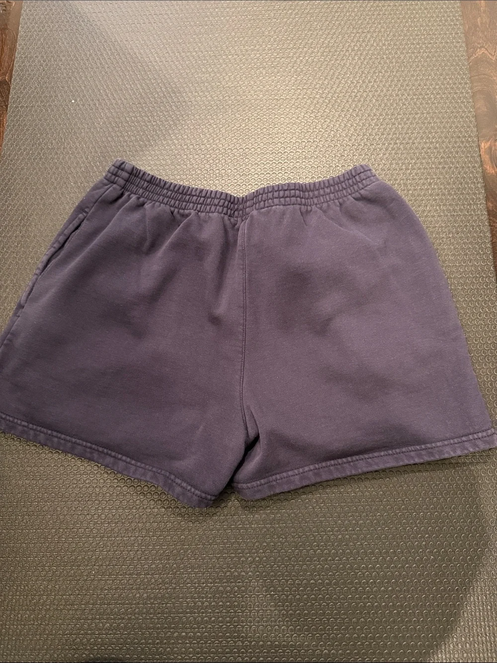 Brandy Melville Navy Relaxed Elastic-Waist Athletic Shorts - Picture 2 of 2